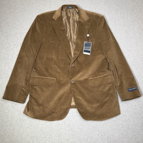Saddlebred Other - New Saddlebred Brown Corduroy Sport Coat Casual Blazer Men's Size 42 Short NWT